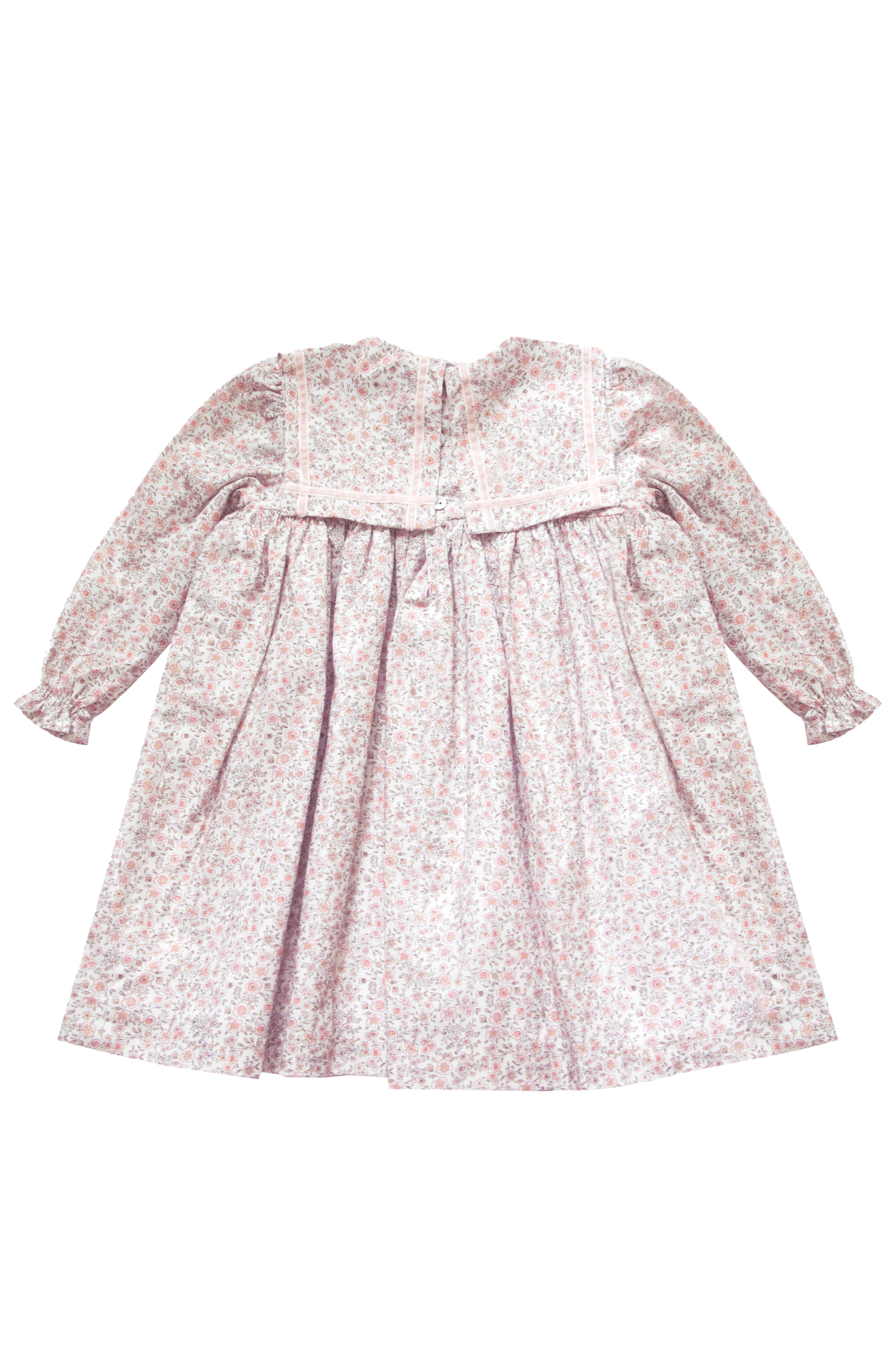 Dolci Dress, Pale Rose with Velvet Ribbon