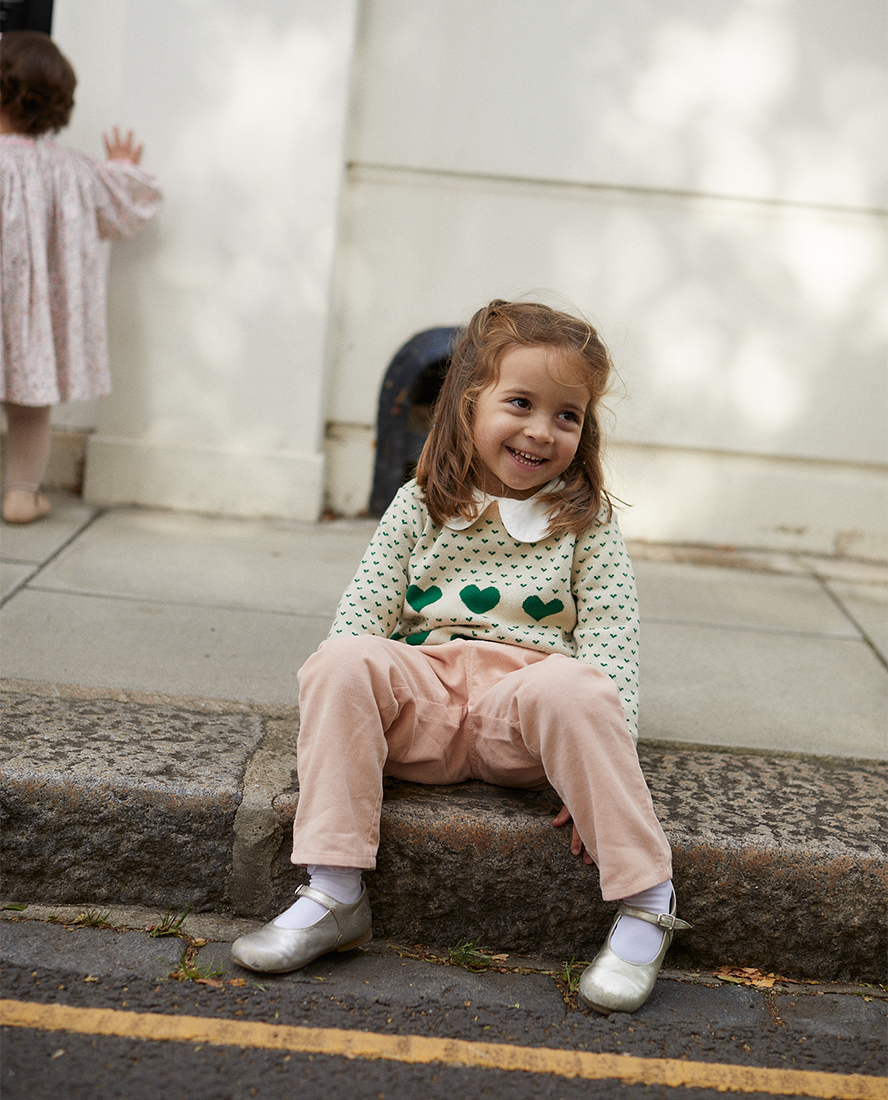 Mary Dusty Pink Girl's Corduroy Trousers