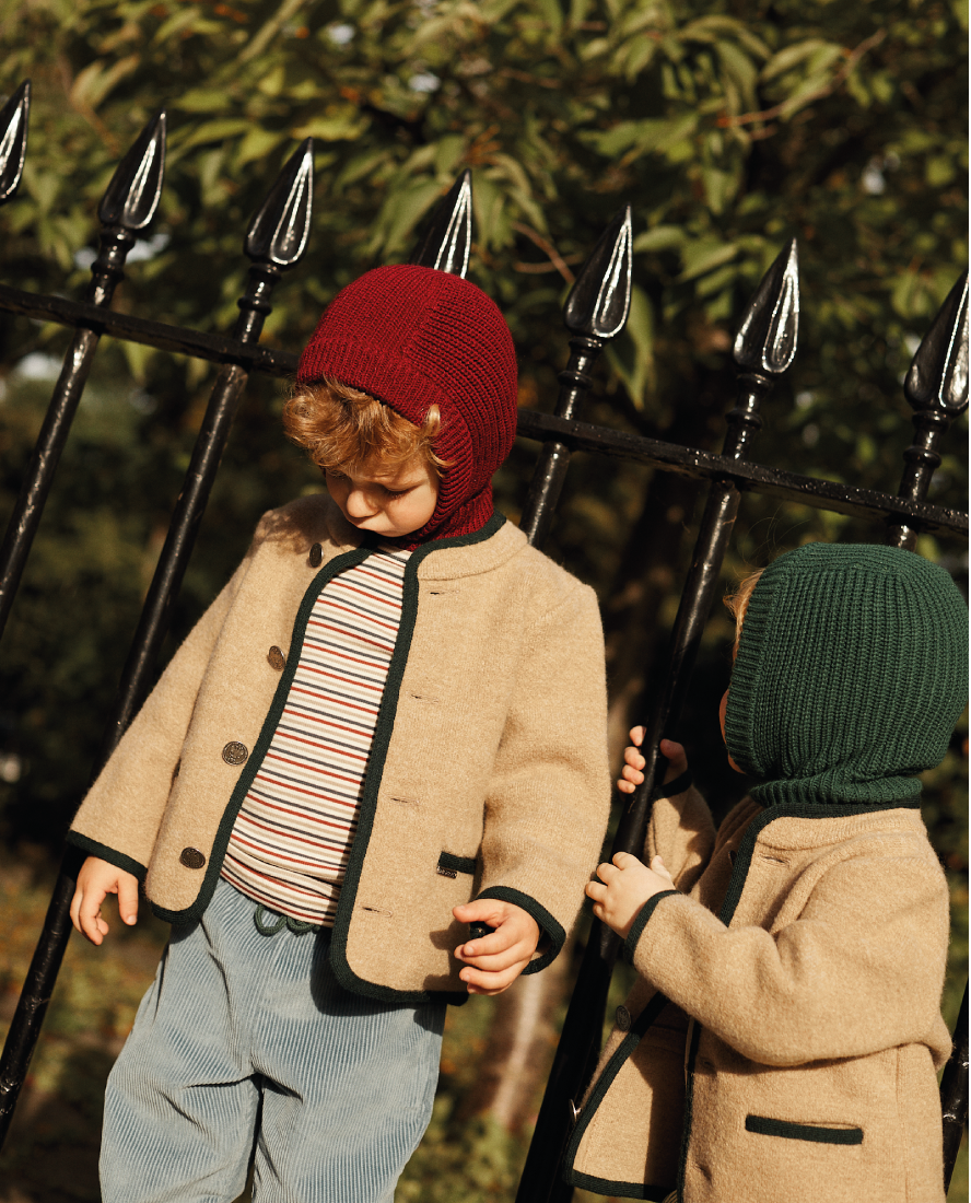 Children's Balaclava, Granate Red