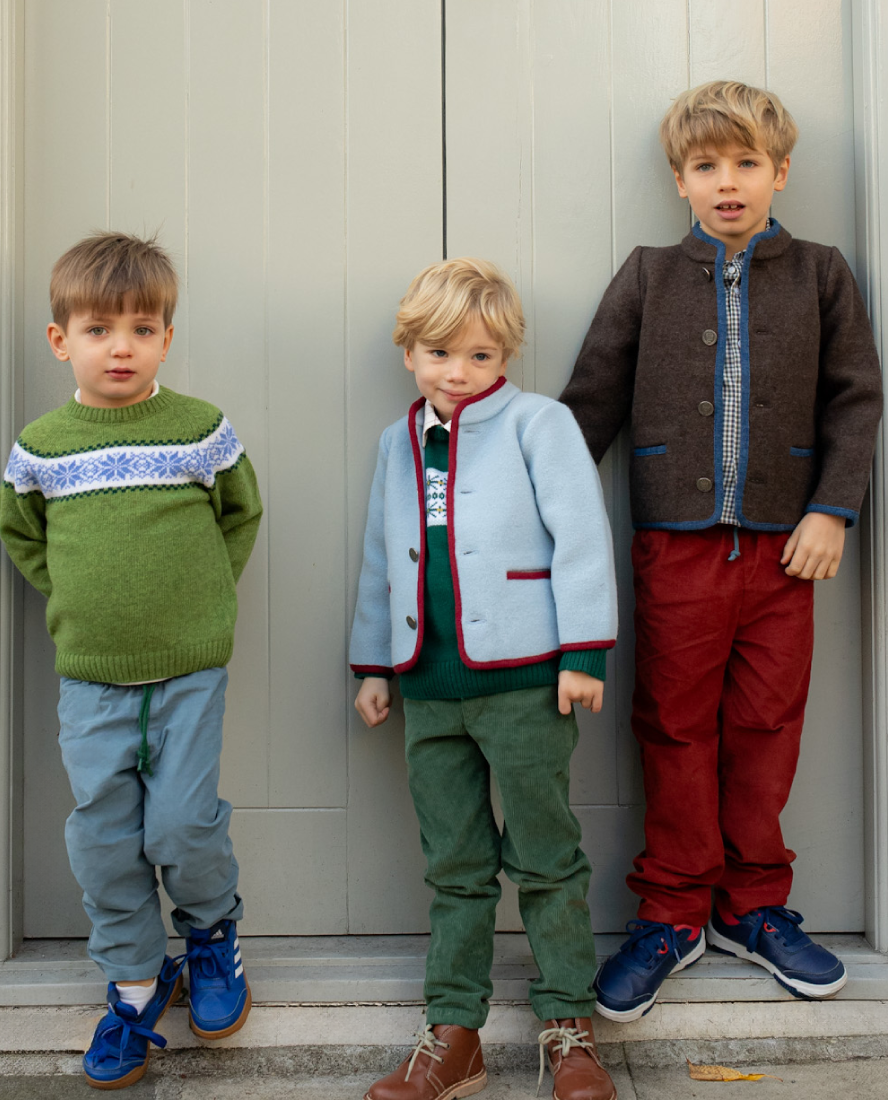 Boy's Trousers, Olive Corduroy