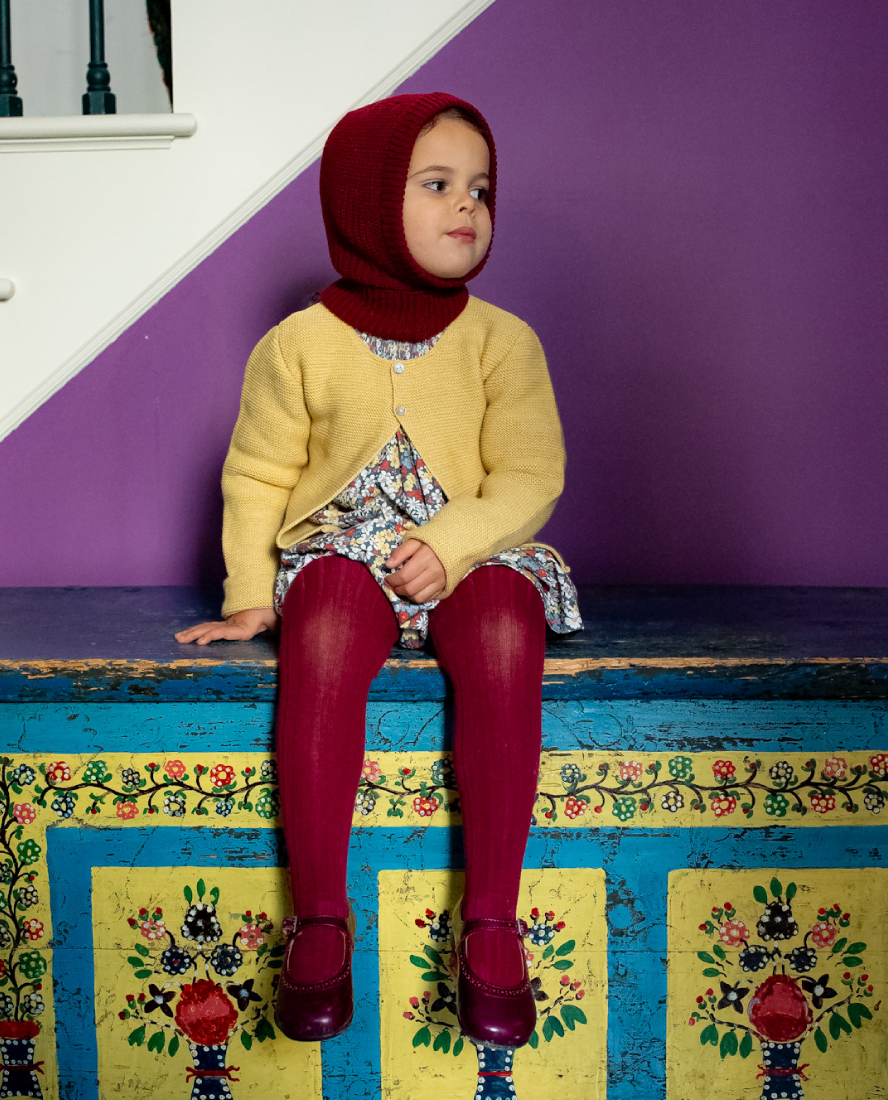 Children's Balaclava, Granate Red