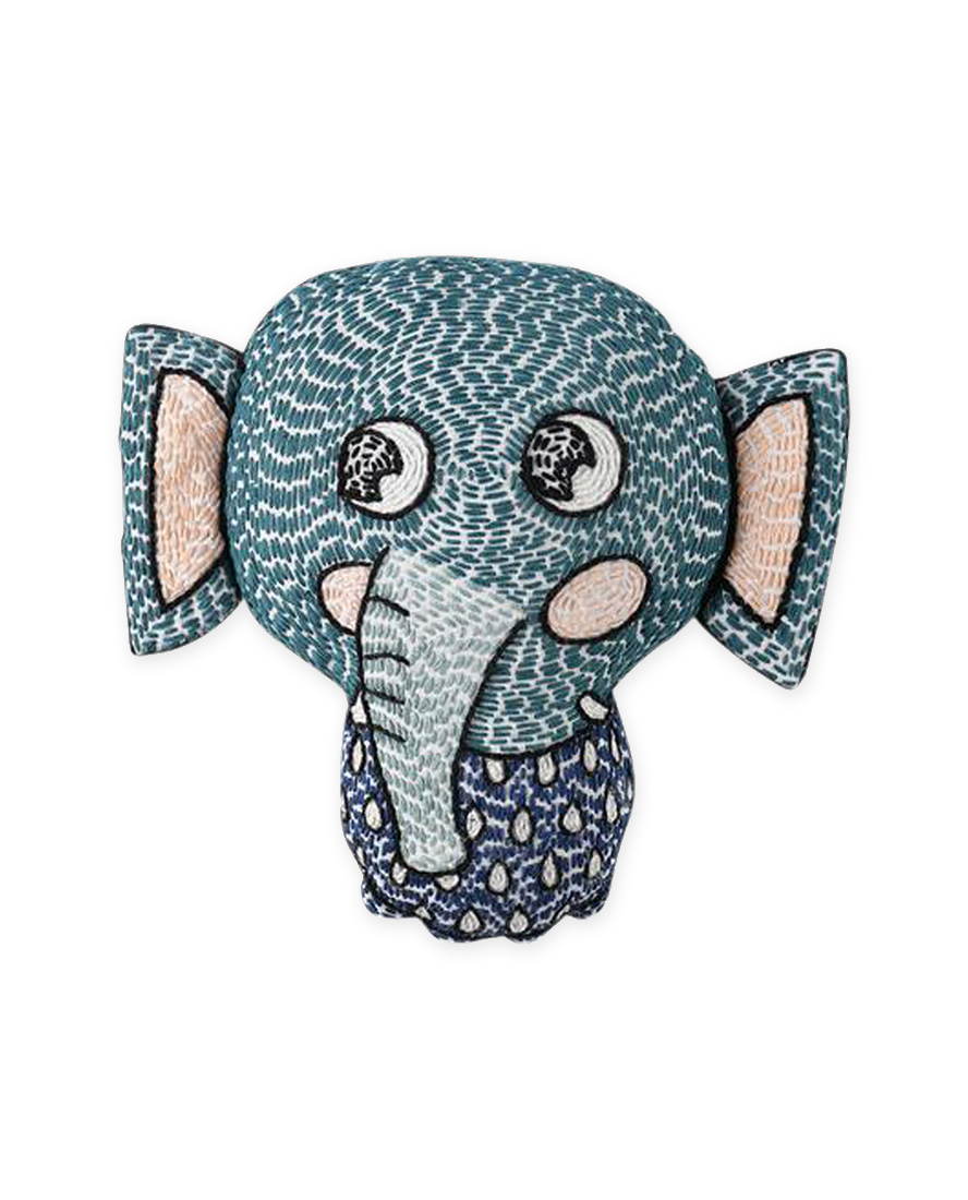 Hand Stitched Elephant Rattle