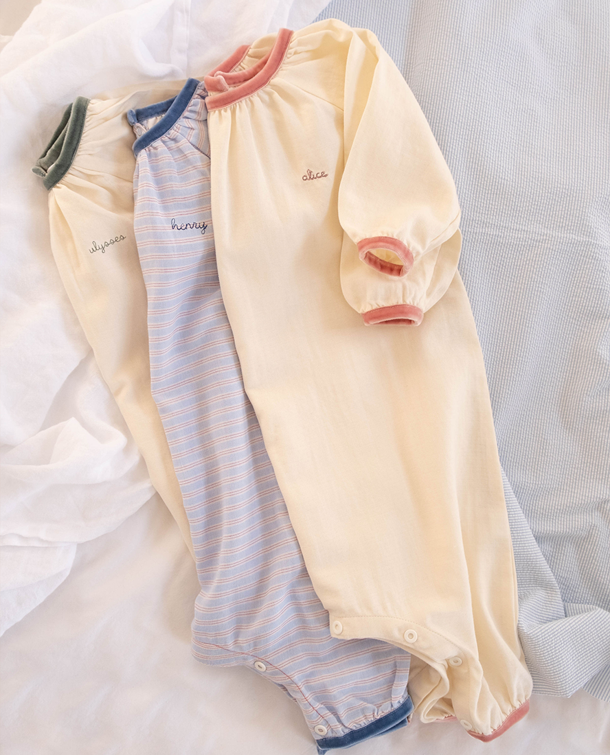 Stripe Missy Baby Sleepsuit
