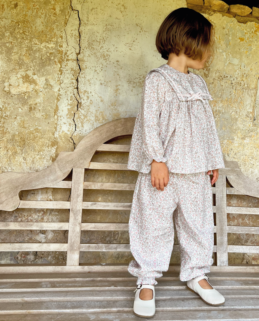 Dolci Outfit Set, Pale Rose with Velvet Ribbon