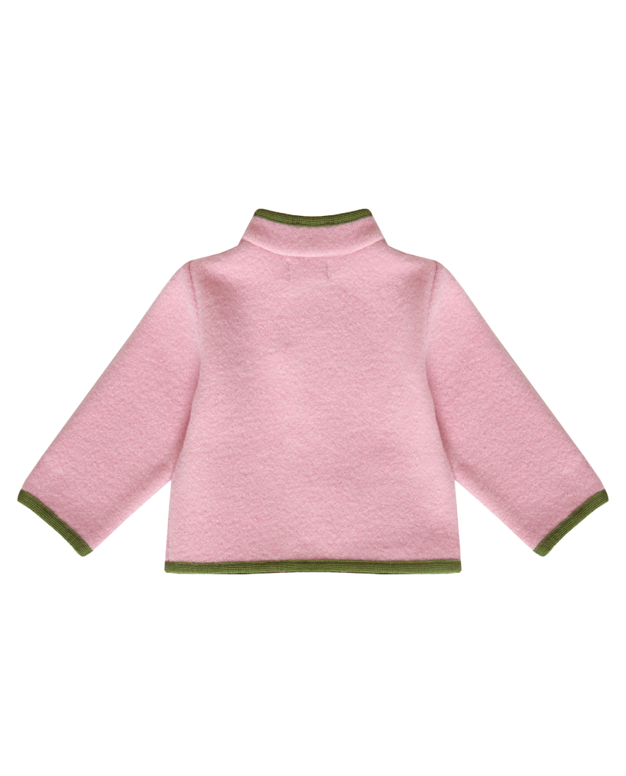 Austrian Wool Jacket in Vintage Rose & Olive