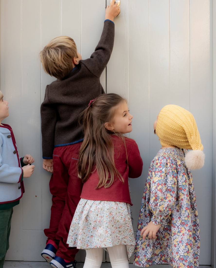 Essential Two-Button Cardigan in Burnt Sienna