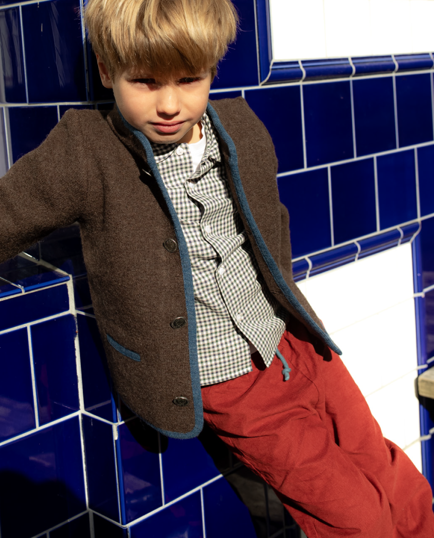 Bowie Boy Trousers, Copper Corduroy