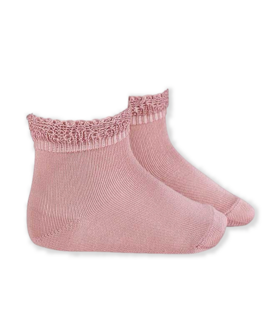 Frilly Socks in Pale Pink