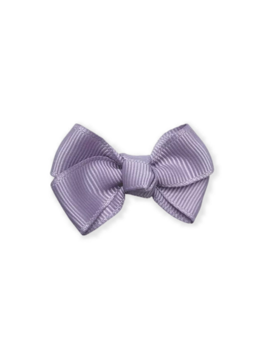 Lilac Estelle Mini Hair Bow