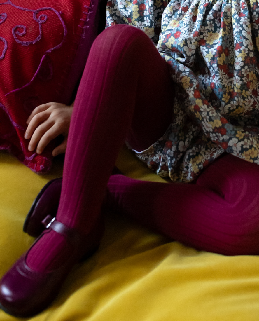 Mary-Jane Shoes, Picados Ajax Leather Burgundy