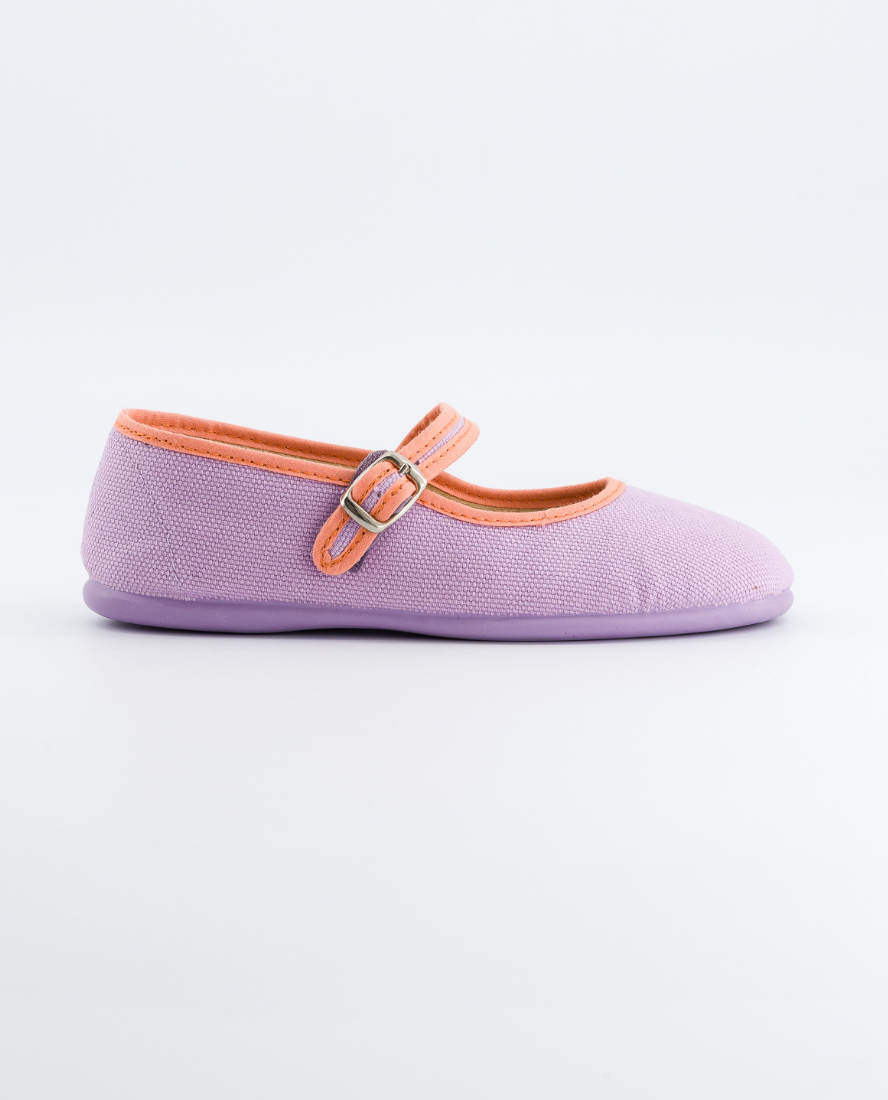 Cotton Ballerina Shoes, Lavender