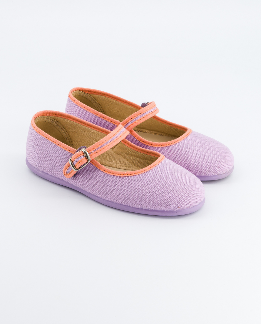 Cotton Ballerina Shoes, Lavender