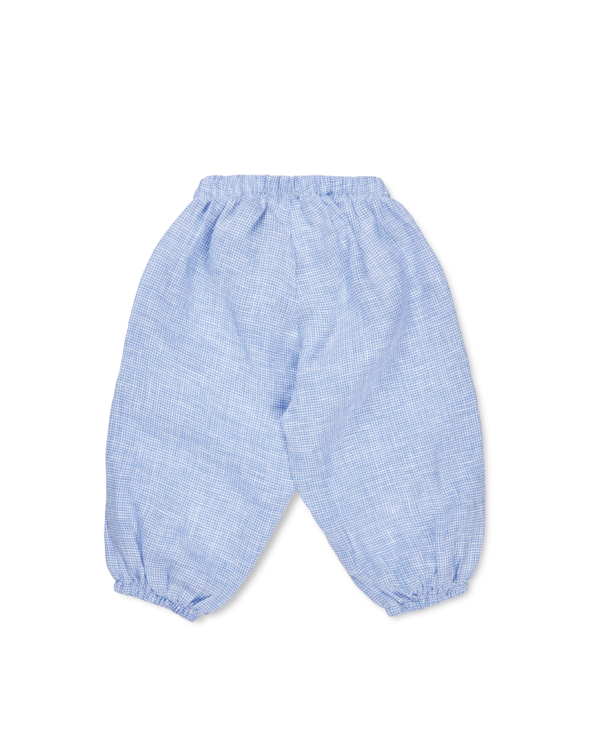 Baby Pixie Trousers Blue Check
