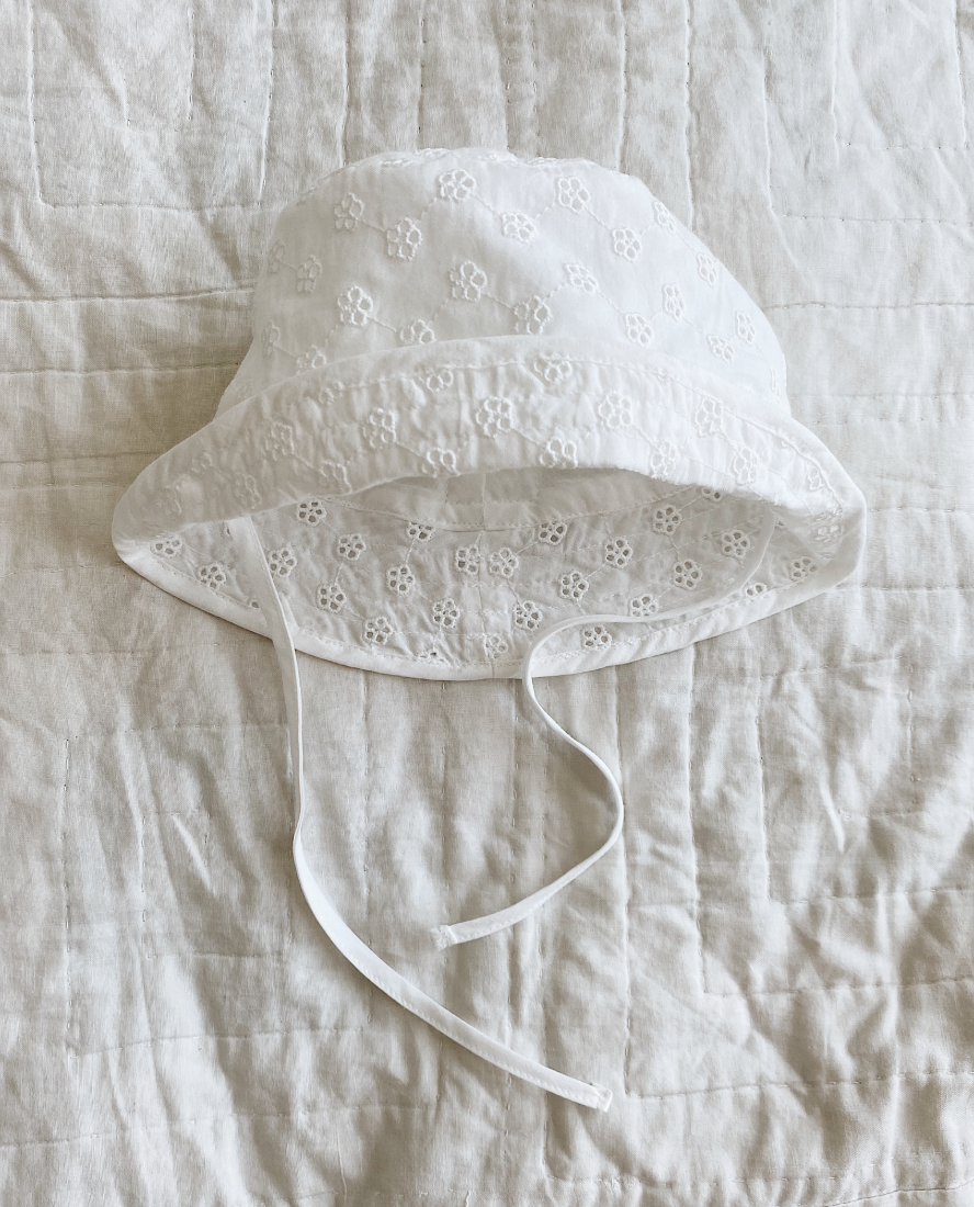 Baby Sun Hat Broderie Anglais
