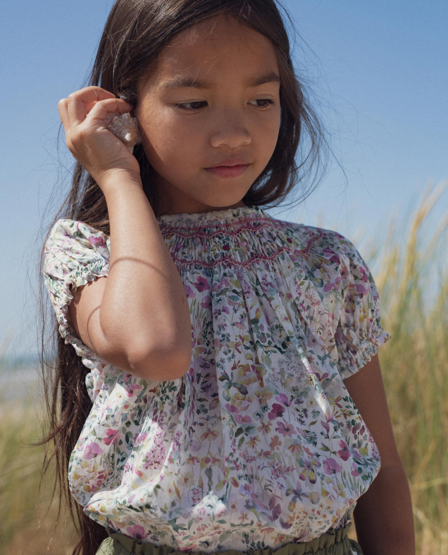 Meryl Girl Blouse, Liberty of London Felda Violette