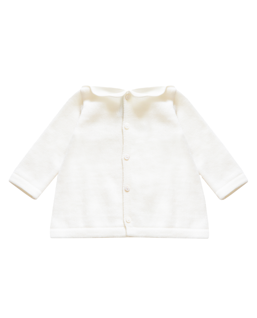 Newborn Baby Outfit in Cream, Roselline Gialle