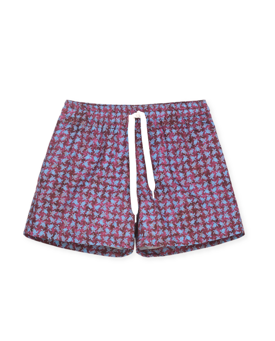 Baby boy gingham swim trunks sales