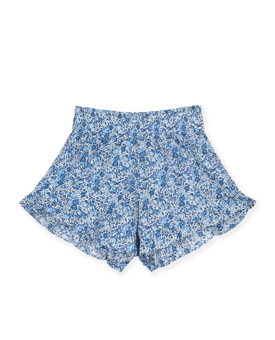 Girl's Butterfly Shorts in Blue Liberty