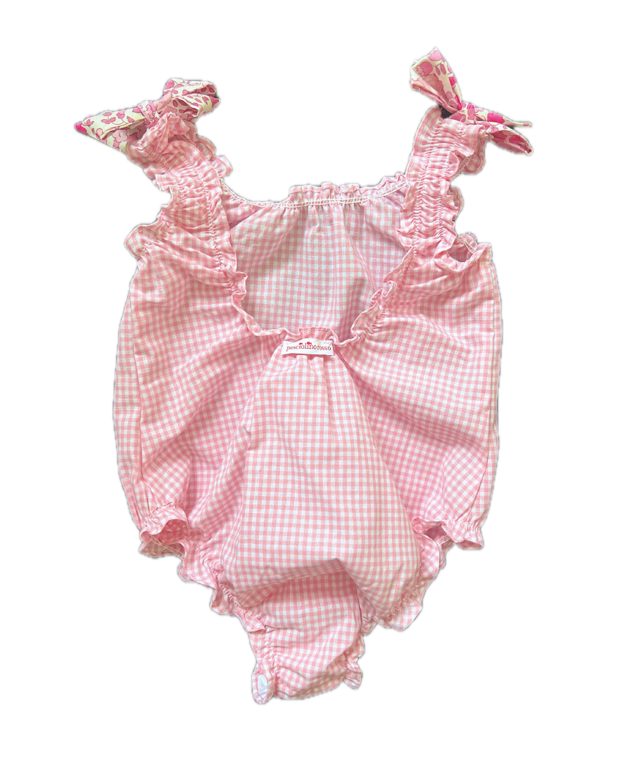 Baby top gingham swimsuit