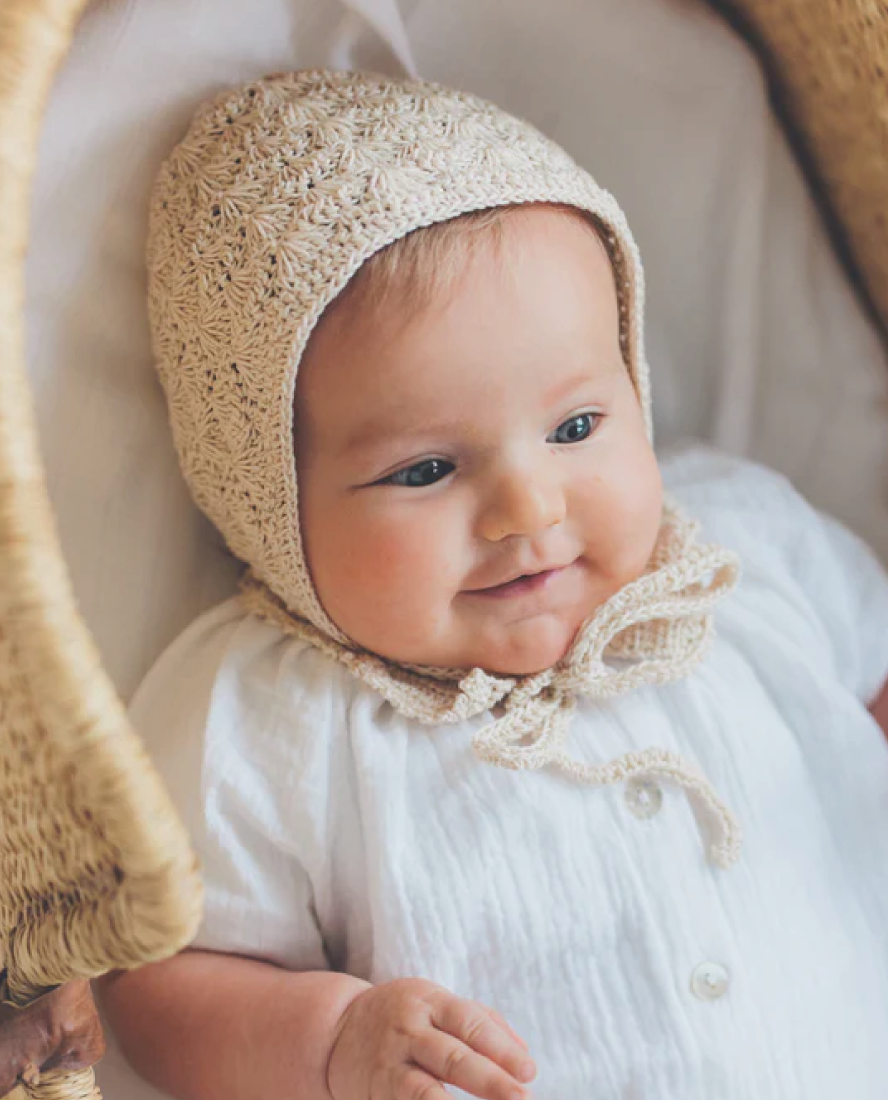 Cotton Crochet Baby Bonnets YAARN Baboushkini - Main Image
