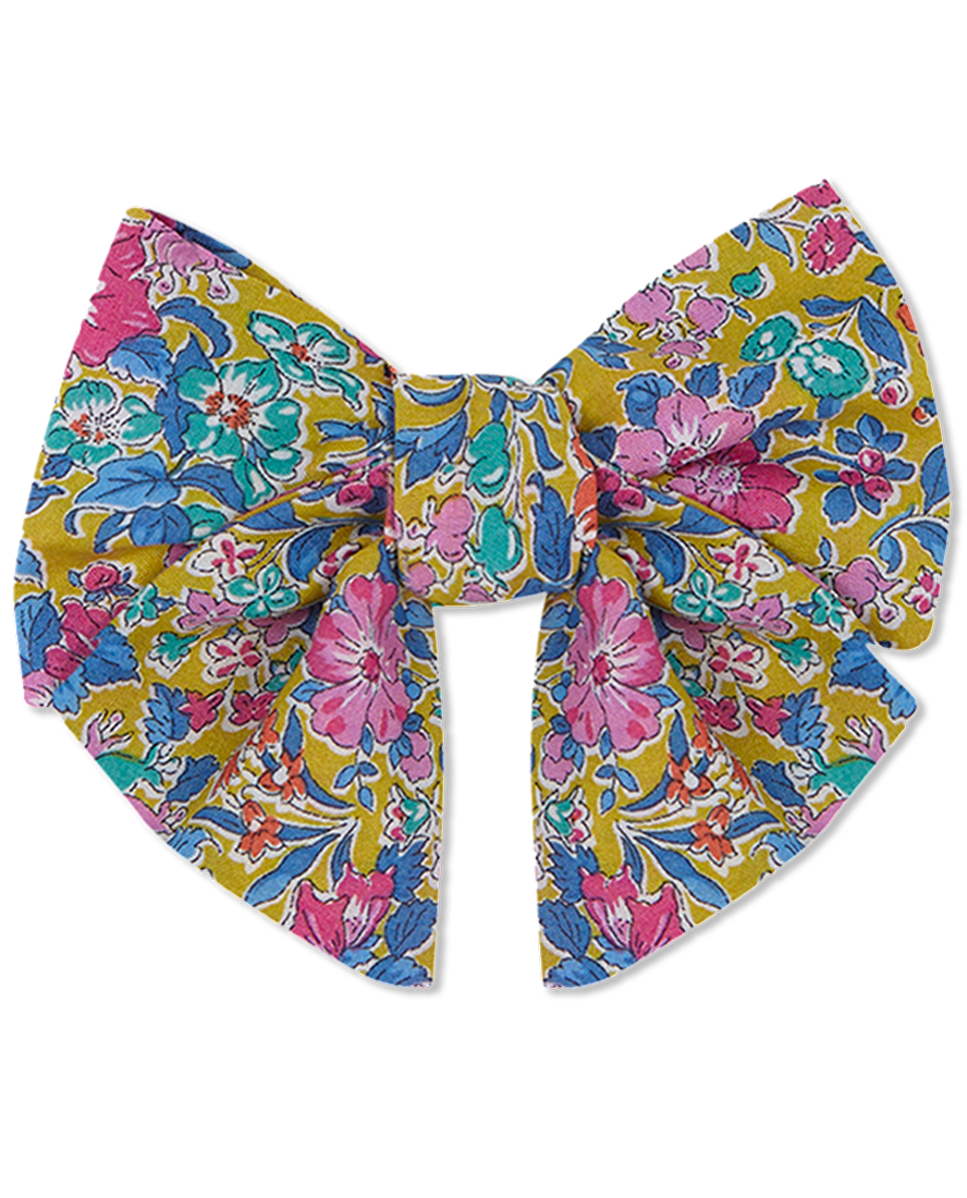 Clare rich Liberty floral bow