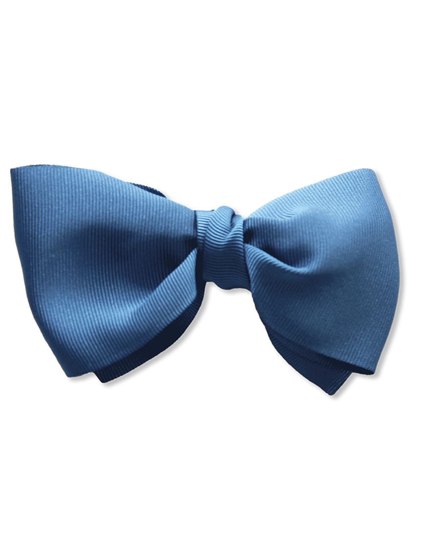 grosgrain blue bow