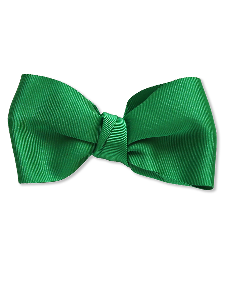 grosgrain green bow