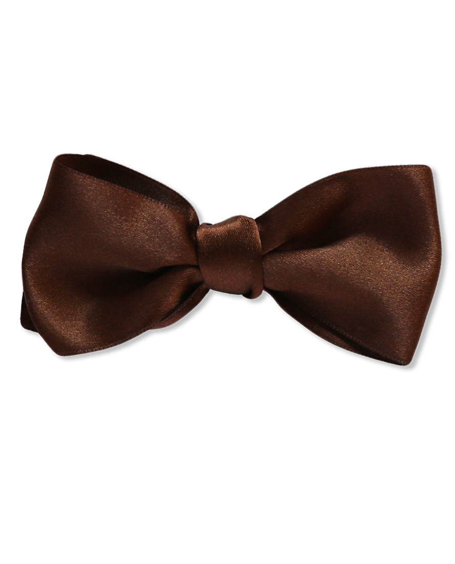 satin bronze bow