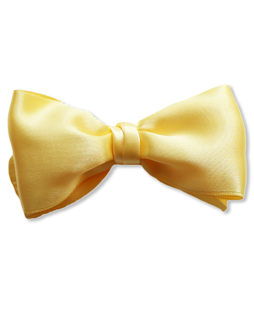 satin yellow bow
