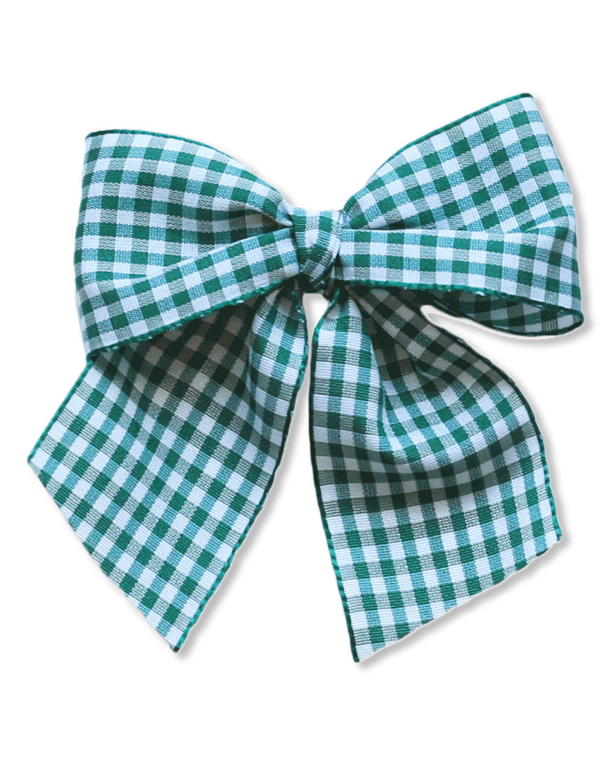 forest gingham bow