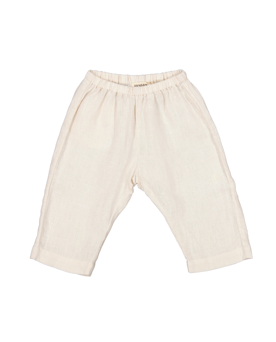 Boys and Girls Beige Linen Trousers 'Panto'