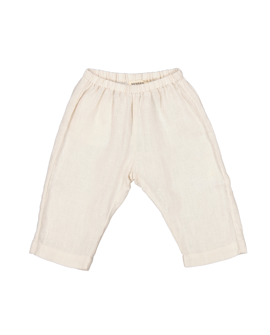 Boys white 2025 linen trousers