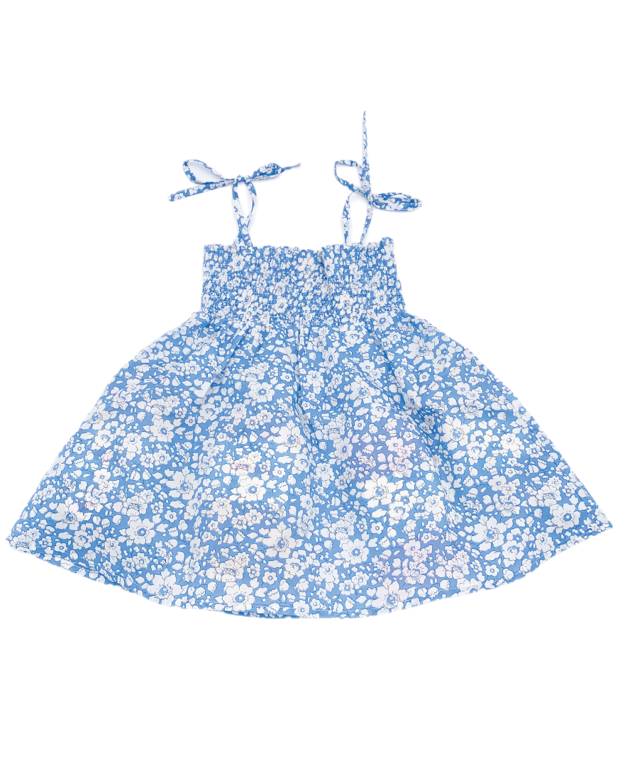 Liberty Betsy Blue Smocked Prendisole